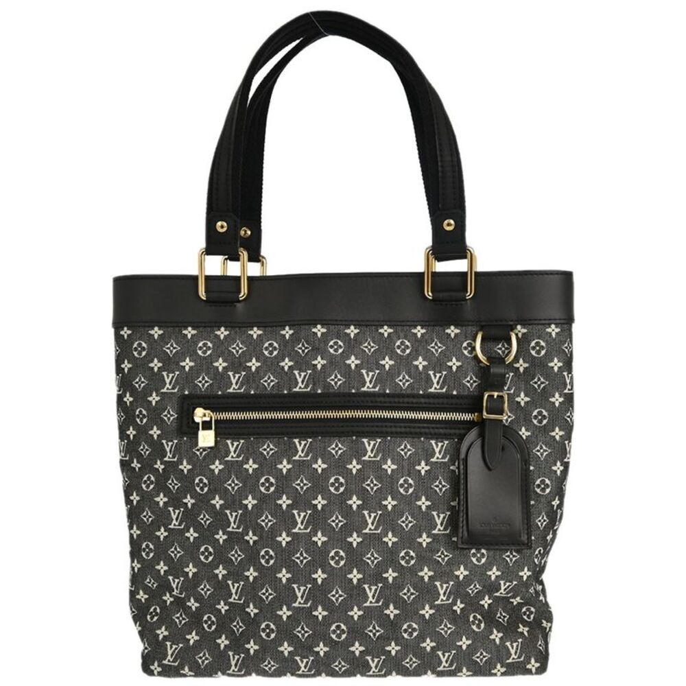 Louis Vuitton Lucille Mini Lin Black Canvas Handbag